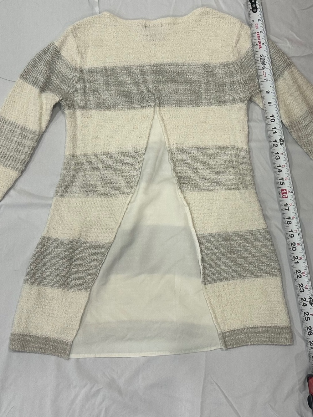 Calvin Klein Women's Striped Boucle Knit Tunic Sweater, Size XS